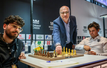 Zurab Azmaiparashvili and ECU2030 team visit Norway Chess