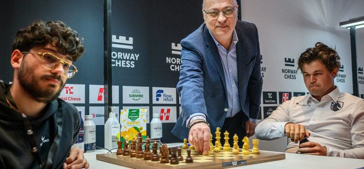 Zurab Azmaiparashvili visits Norway Chess